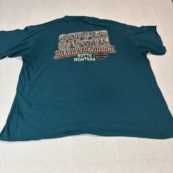 HARLEY DAVIDSON Crewneck Shirt Men's 3XL Copper Canyon Ride Free Butte MT - Picture 2 of 6